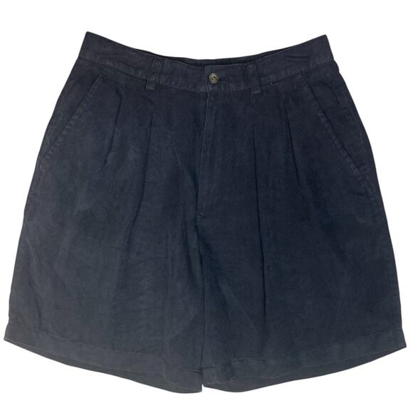 Tommy Bahama women’s silk shorts, size 10 gray sand washed silk pleat front - Picture 9 of 10